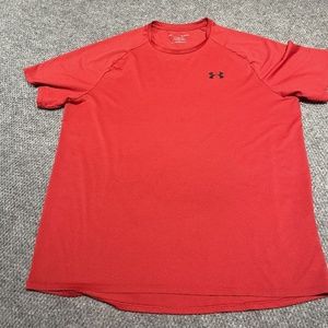 Under Armour The Tech Tee Loose Heatgear Mens Red Shirt Adult Extra Large XL